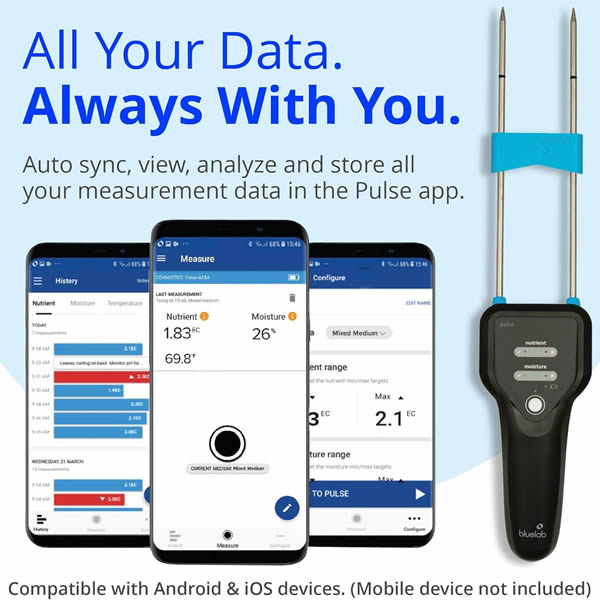 Bluelab - Pulse Multimedia EC-MC Meter - App