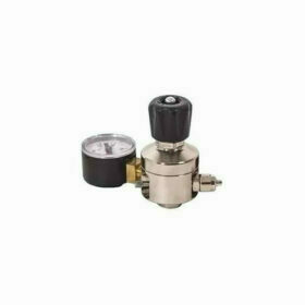 Aquili - Riduttore di pressione con manometro di alta pressione (per bombole usa e getta)