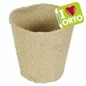Verdemax - Vasetto tondo biodegradabile (I ♥ ORTO) Øcm6 x h5,5