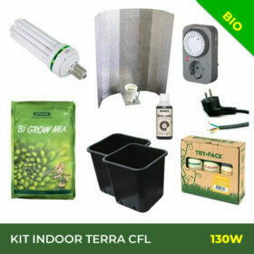 Kit Coltivazione Indoor Terra 130W - CFL - BIO