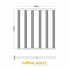 Sonlight - Lampada LED Professional 720W dimensioni